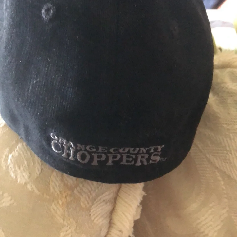 OCC Black, orange county choppers hat As seen in PacSun